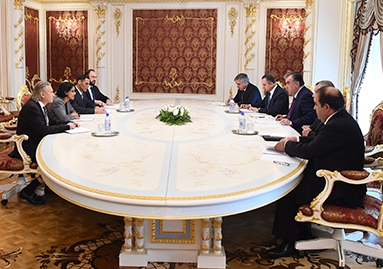 Meeting with the head of International Monetary Fund (IMF) delegation