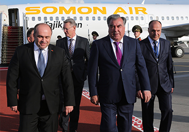 Meeting at the Minsk National Airport