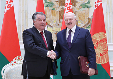 Signing ceremony of new cooperation agreements between Tajikistan and Belarus