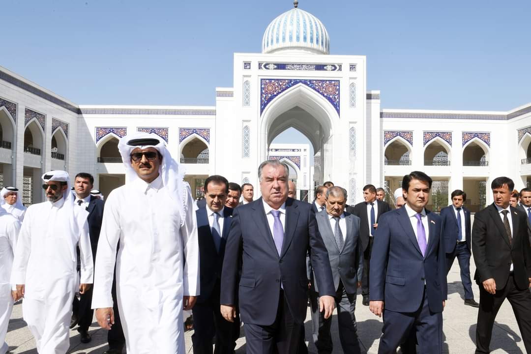 Opening ceremony of the Central Cathedral Mosque of Dushanbe within the state visit of the Emir of the State of Qatar to the Republic of Tajikistan